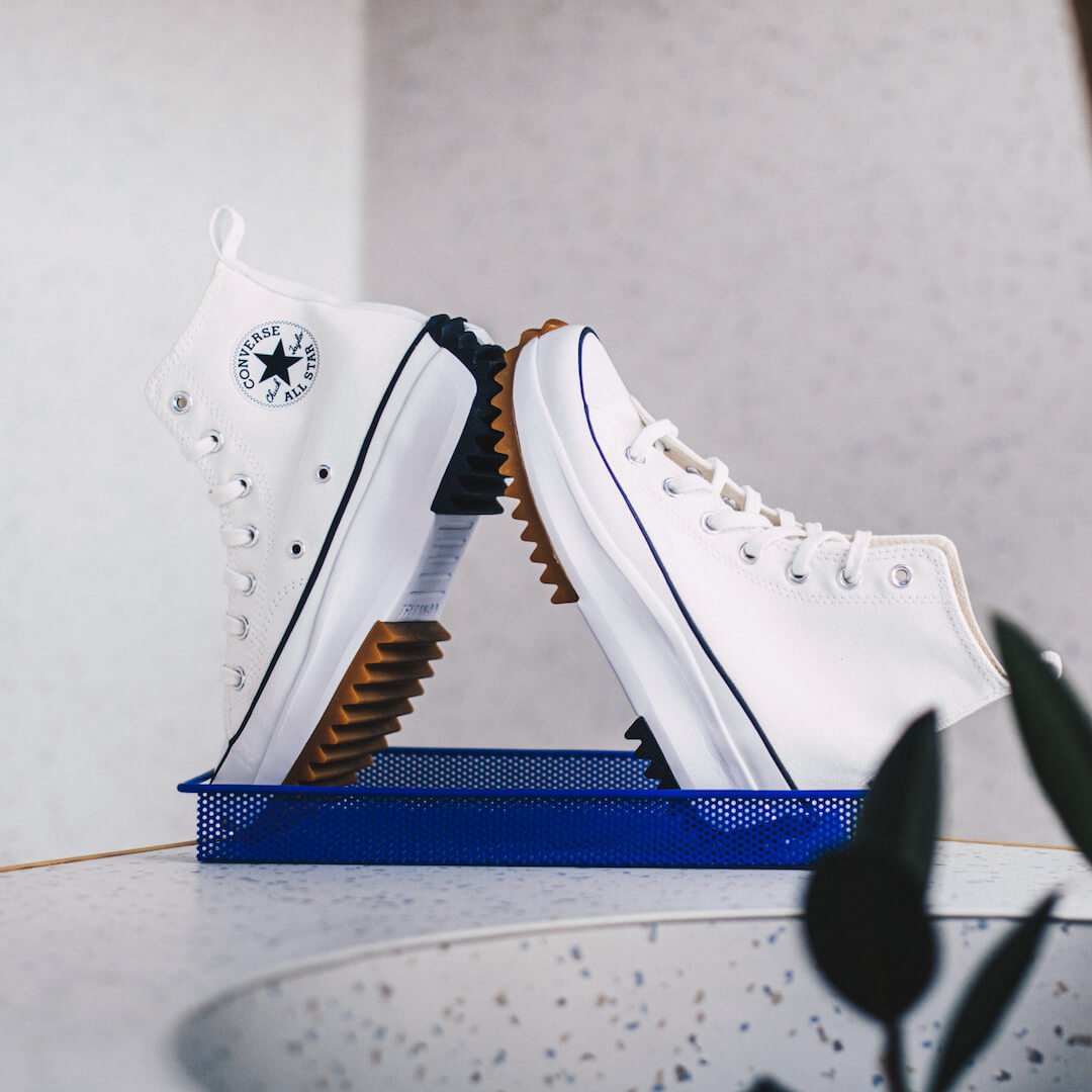 Converse Run Star Hike Hi White Black Gum