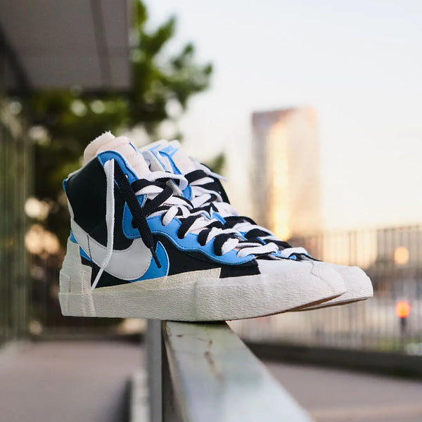 Blazer Mid Sacai White Black Legend Blue Nike