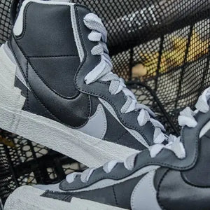 Blazer Mid Sacai Black Grey Nike