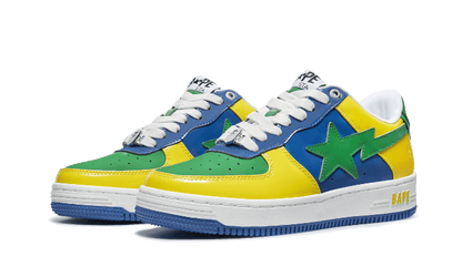 A Bathing Ape Bape Sta Low Blue Yellow