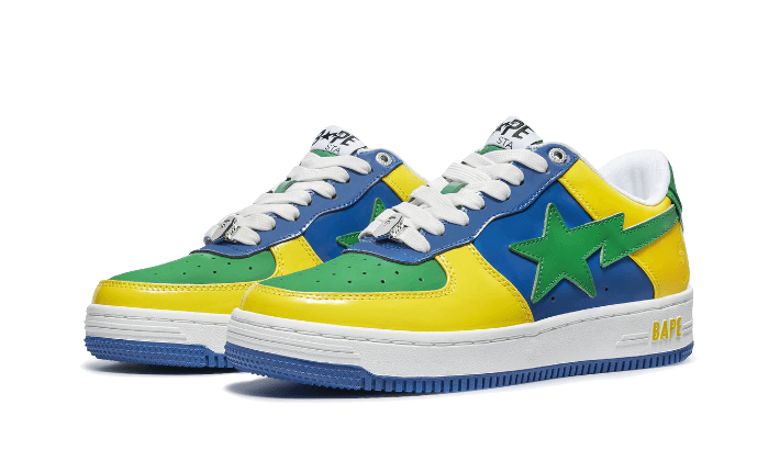 A Bathing Ape Bape Sta Low Blue Yellow