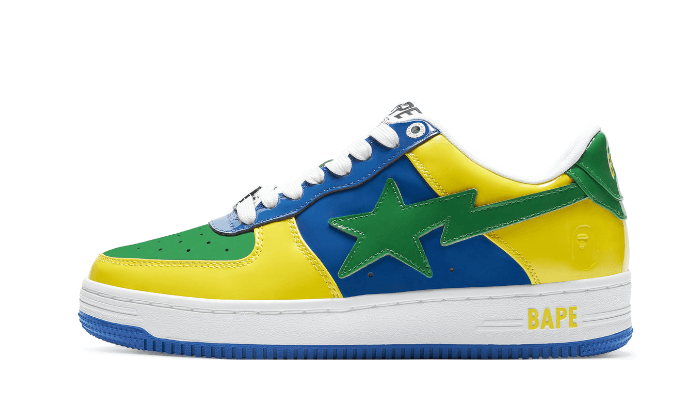 A Bathing Ape Bape Sta Low Blue Yellow