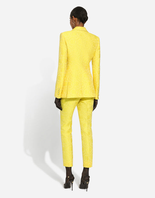 TAILORED PANTS IN FLORAL JACQUARD