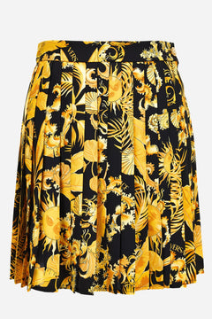 Skirt In Twill Poly Baroque Palm Allover Print