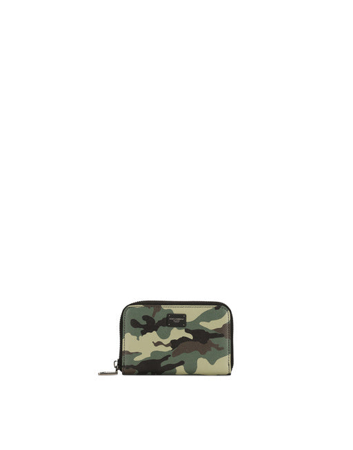 SMALL CAMOUFLAGE ZIP-AROUND WALLET