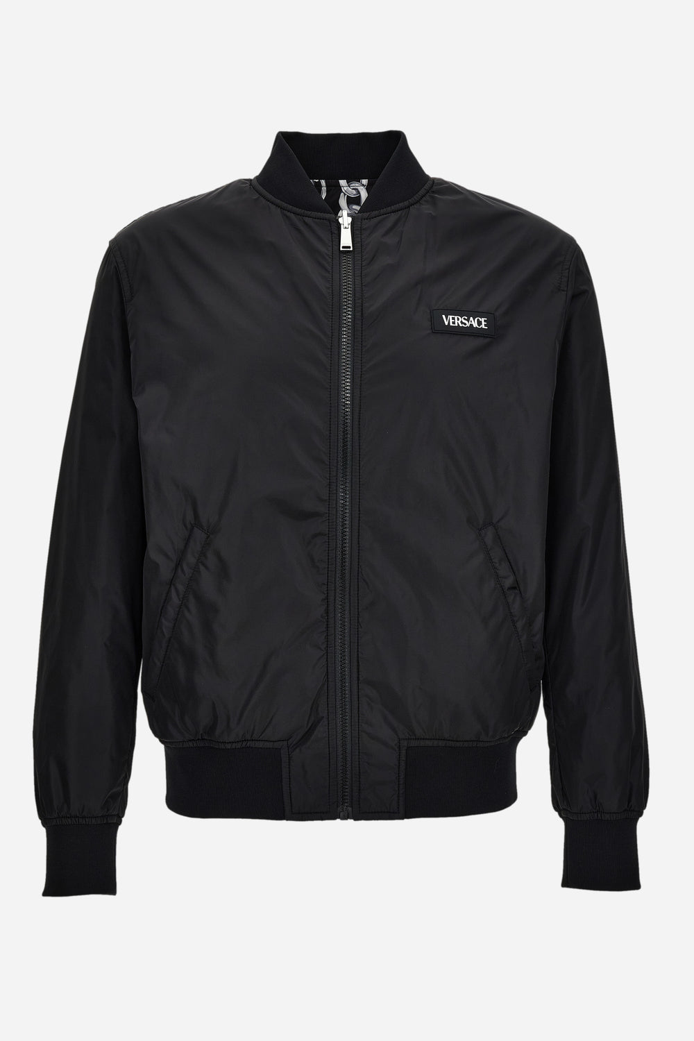 Blouson In Nylon Fabric Combo-Allover Chain Print