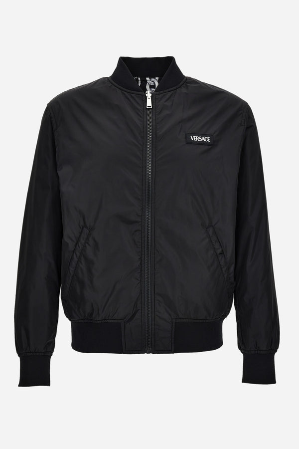 Blouson In Nylon Fabric Combo-Allover Chain Print