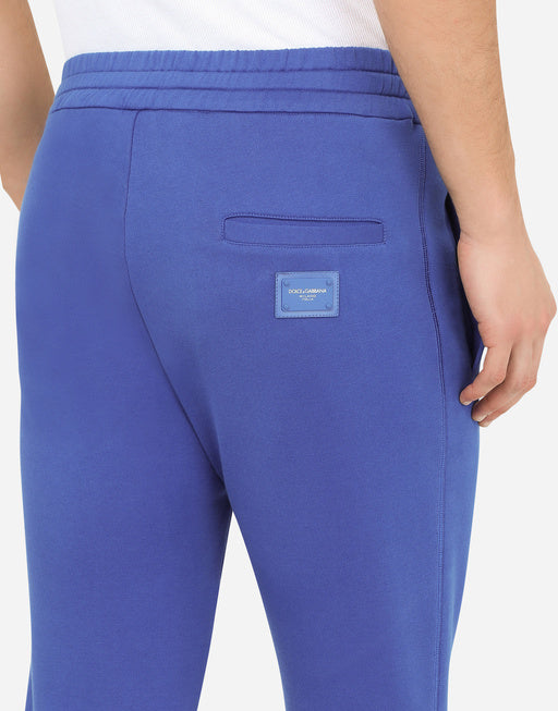 JERSEY JOGGING PANTS WITH BRANDED PLATE