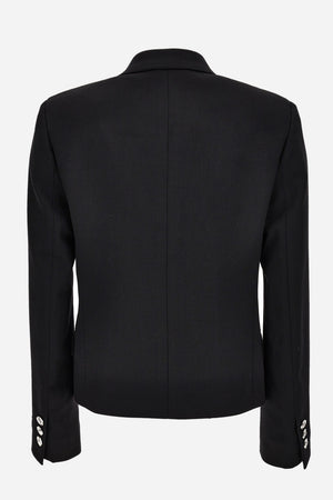 Informal Jacket In Responsible Stretch Wool Grain De Poudre