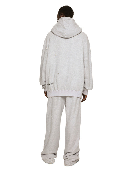 JERSEY HOODIE WITH LOGO PRINT