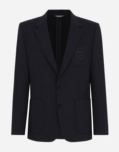 SINGLE-BREASTED STRETCH JERSEY JACKET