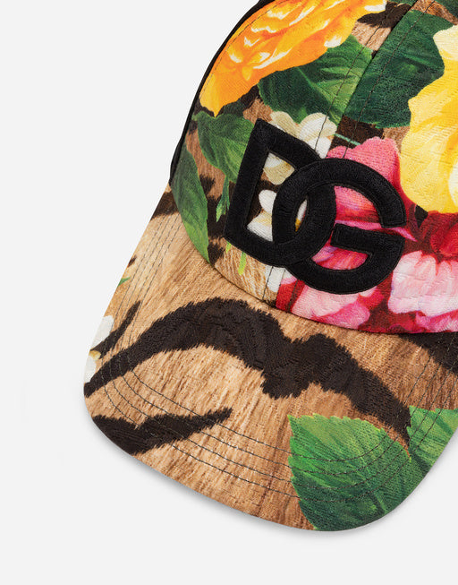 BROCADE BASEBALL CAP WITH DG EMBROIDERY