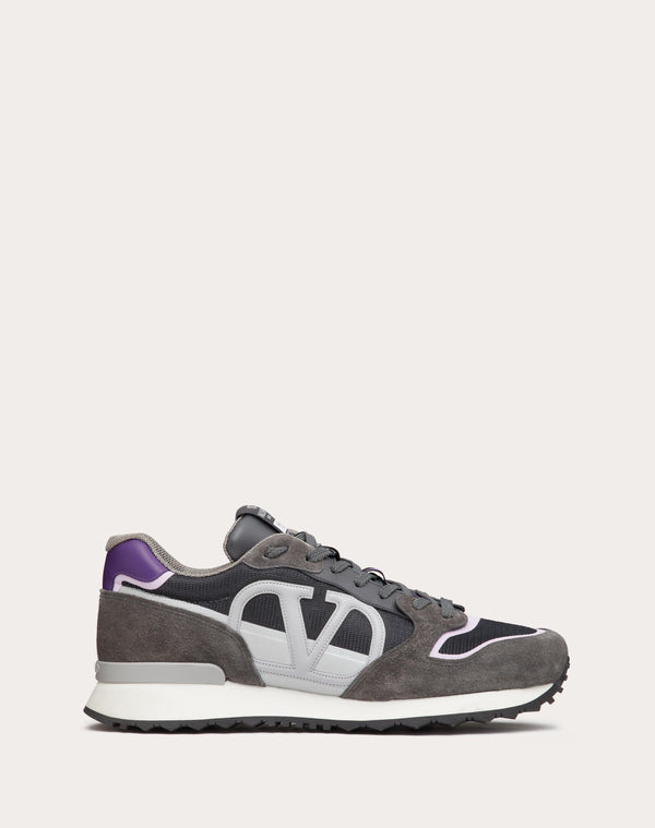 Sneaker Low-Top Vlogo Pace In Crosta, Tessuto E Vitello