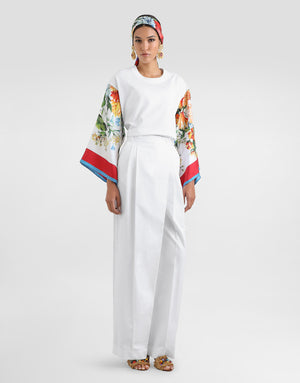 SHORT-SLEEVE T-SHIRT WITH SCARF