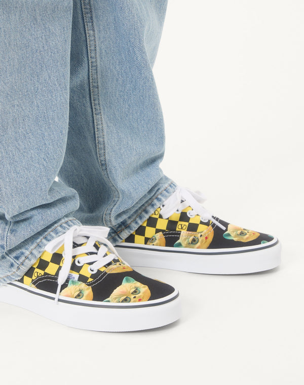 Sneaker Low-Top Valentino Garavani And Vans In Tessuto Con Stampa VLogo Checkerboard E Stampa Le Chat De La Maison