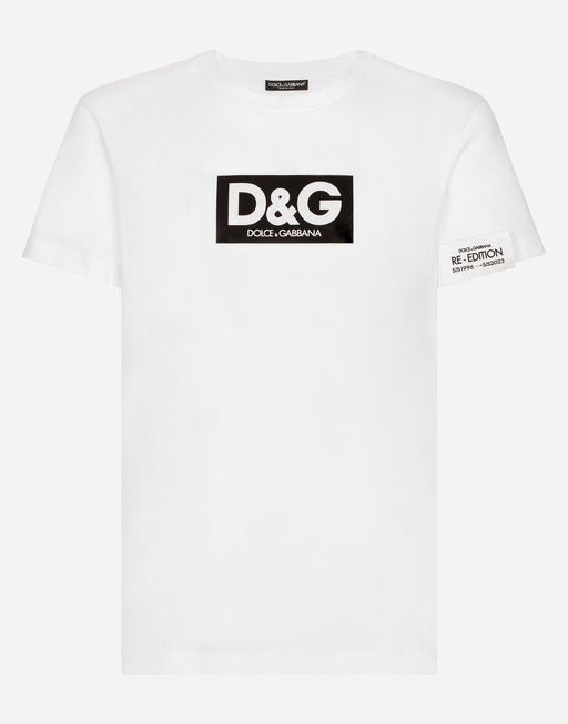 COTTON ROUND-NECK T-SHIRT WITH PATCH
