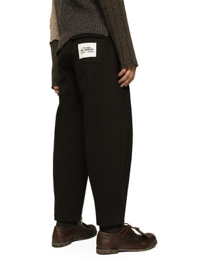 WASHED STRETCH GABARDINE PANTS WITH ZIPPER