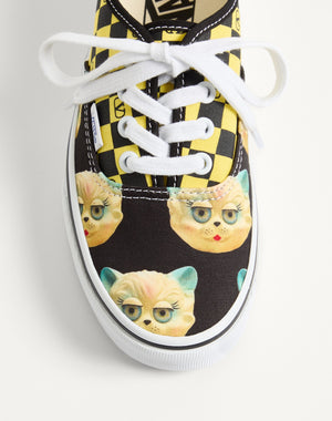 Sneaker Low-Top Valentino Garavani And Vans In Tessuto Con Stampa VLogo Checkerboard E Stampa Le Chat De La Maison