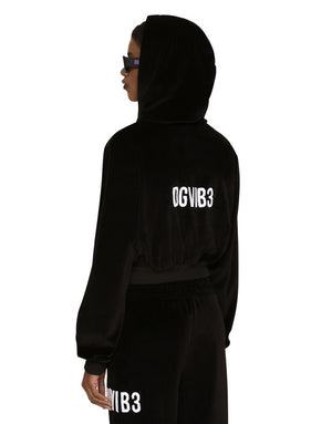 CHENILLE HOODIE WITH DGVIB3 EMBROIDERY