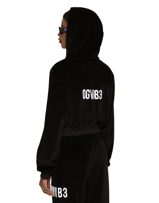CHENILLE HOODIE WITH DGVIB3 EMBROIDERY