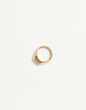 Anello Chevalier Vlogo Signature in Metallo e Smalto 