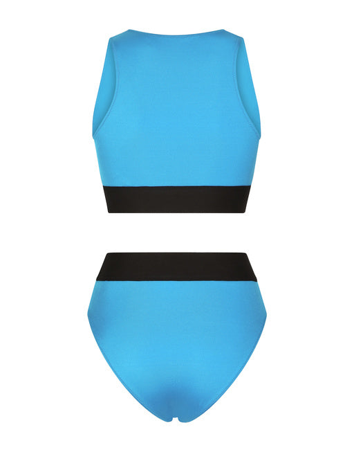 HALTERNECK BIKINI WITH BRANDED ELASTIC