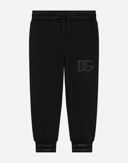 JERSEY JOGGING PANTS WITH DG LOGO EMBROIDERY