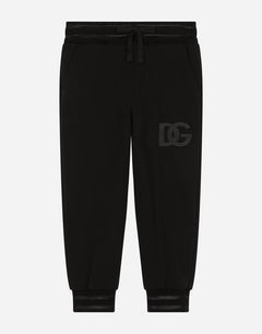 JERSEY JOGGING PANTS WITH DG LOGO EMBROIDERY