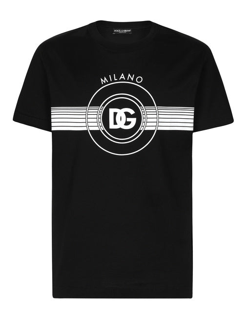 SHORT-SLEEVE COTTON T-SHIRT WITH DG PRINT