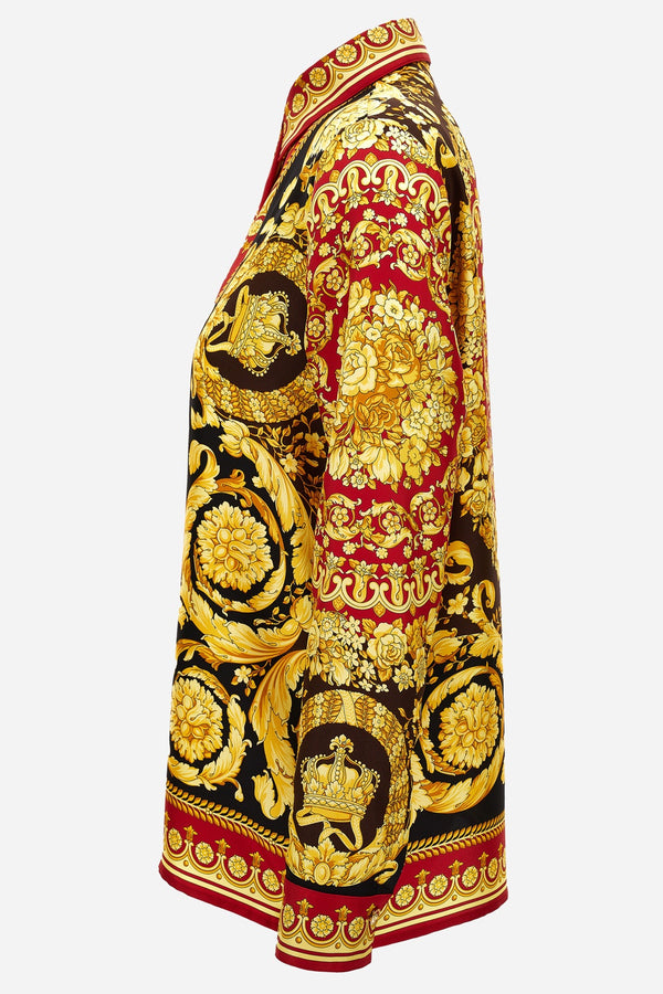 Formal Shirt In Barocco 92 Foulard On Silk Twill