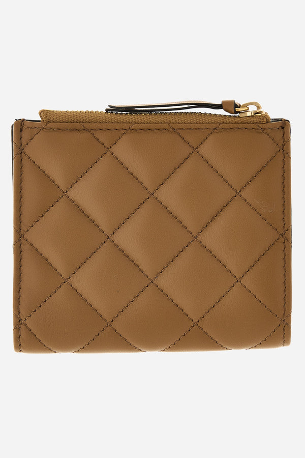Icon Wallet In Quilted Lamb Leather