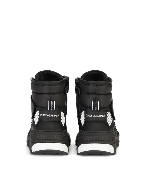 NYLON DAYMASTER HIGH-TOP SNEAKERS WITH DG LOGO