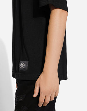 COTTON T-SHIRT WITH LOGO PRINT