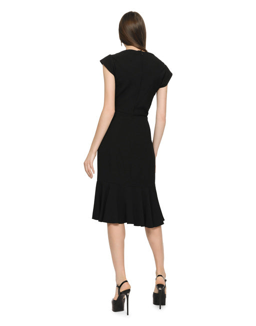 CADY FABRIC MINI DRESS