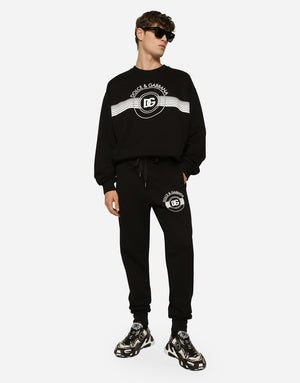 JERSEY SWEATSHIRT WITH DG LOGO PRINT