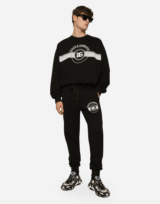 JERSEY SWEATSHIRT WITH DG LOGO PRINT