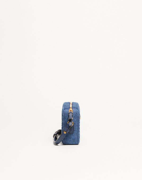 Mini Borsa A Tracolla Valentino Garavani Alltime In Denim