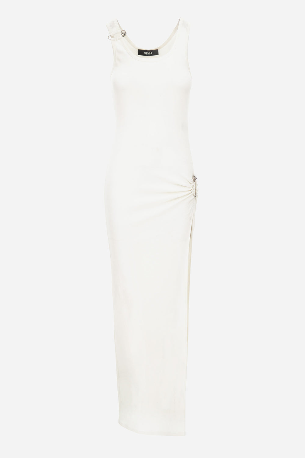 Dress In Versace Logo Cotton Stretch Rib