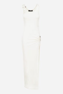 Dress In Versace Logo Cotton Stretch Rib