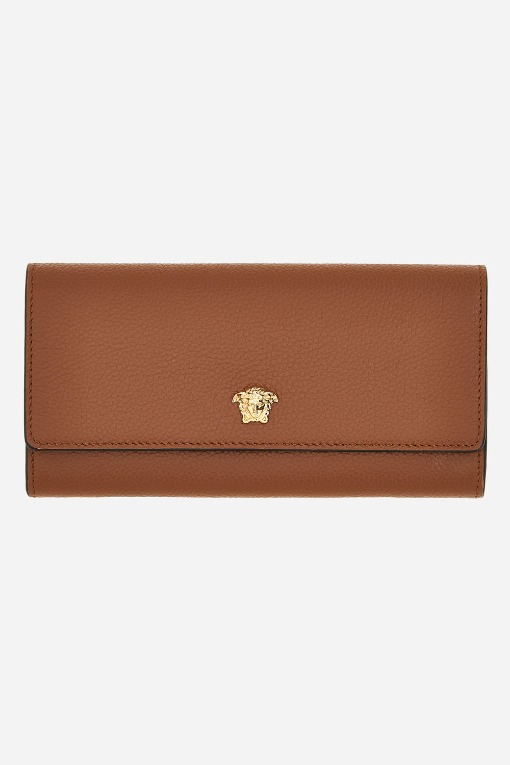 La Medusa Long Wallet In Grainy Calf Leather