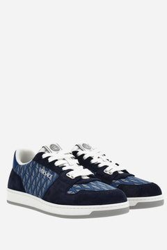 New Basket Sneakers In Suede+Jacquard V+Calf Leather