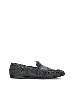 PERSIA WOVEN CALFSKIN SLIPPERS