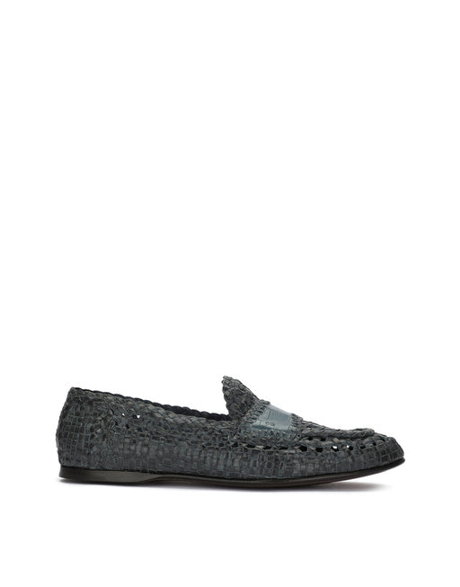 PERSIA WOVEN CALFSKIN SLIPPERS