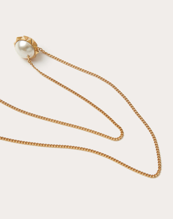Collana Rockstud In Metallo E Perla Swarovski ®