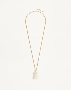 Collana Le Chat De La Maison In Metallo, Nylon E  Cristalli Swarovski®