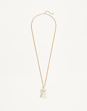 Collana Le Chat De La Maison In Metallo, Nylon E  Cristalli Swarovski®