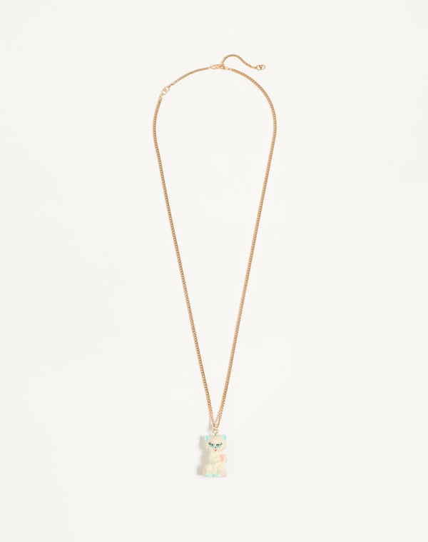 Collana Le Chat De La Maison In Metallo, Nylon E  Cristalli Swarovski®