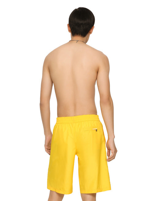 LONG-LEG SWIM TRUNKS WITH EMBOSSED DG LOGO