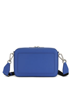 CALFSKIN LEATHER SHOULDER BAG WITH EMBOSSED LOGO