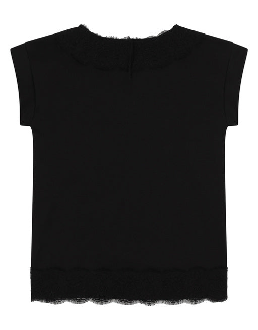 SHORT DRESS IN INTERLOCK WITH DG LOGO